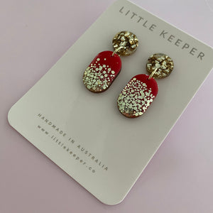 Inked Mini Oblong Drops