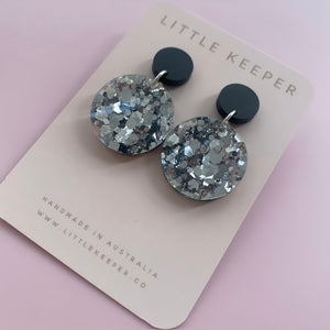 Acrylic Disk Drop Earrings