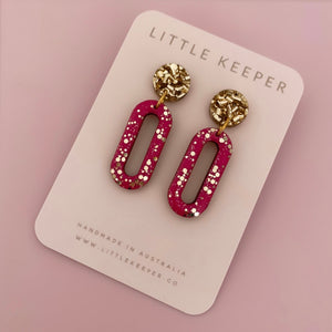 Inked Mini Oblong Drops