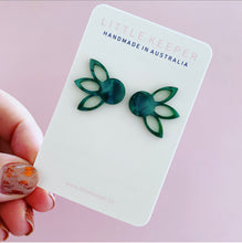 Load image into Gallery viewer, Lotus Mini Statement Studs