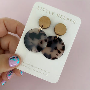 Disk Drop Earrings XL