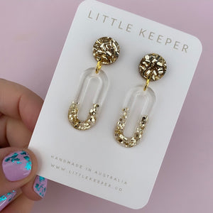Inked Mini Oblong Drops