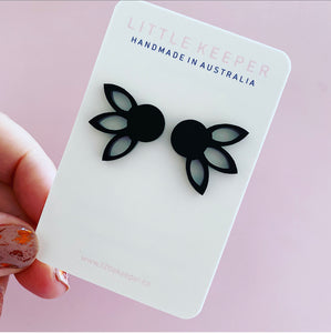 Lotus Mini Statement Studs