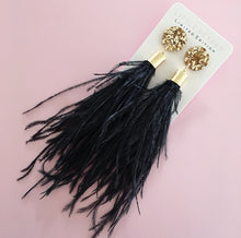 Load image into Gallery viewer, Ostrich Feather Earrings