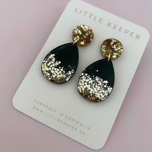 Inked Mid Drop Earrings