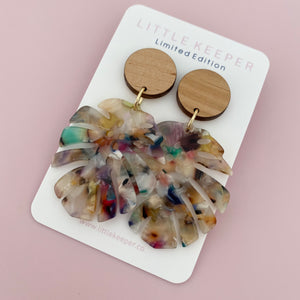 Monstera & Leaf Earrings