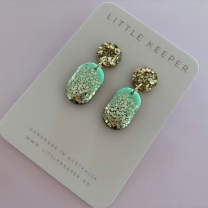 Inked Mini Oblong Drops
