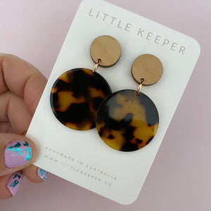 Disk Drop Earrings XL