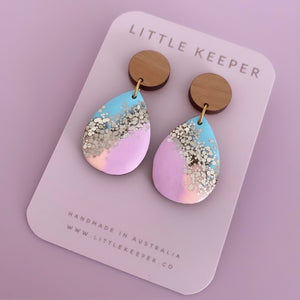 Inked Mid Drop Earrings