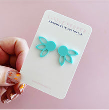Load image into Gallery viewer, Lotus Mini Statement Studs