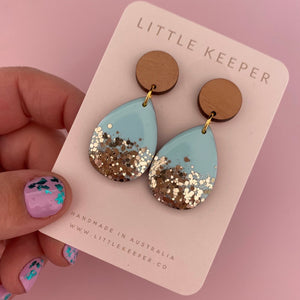 Inked Mid Drop Earrings