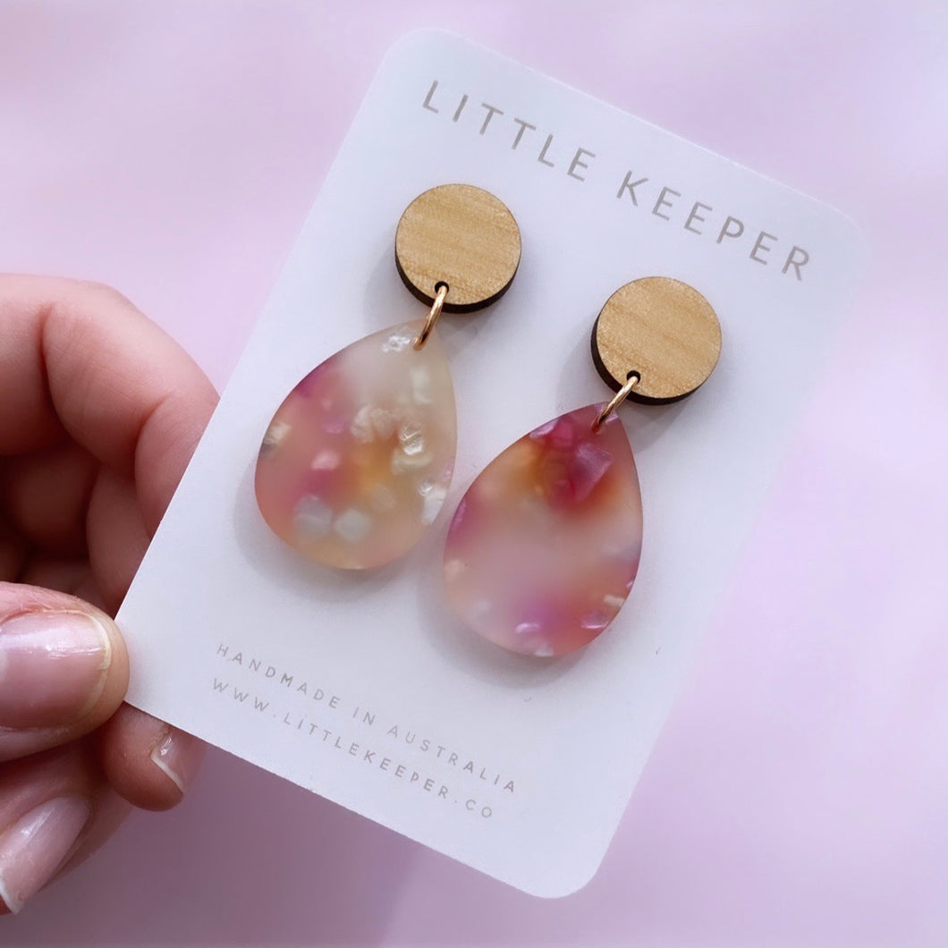 Acrylic Mid Drop Earrings