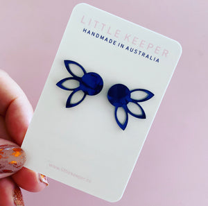 Lotus Mini Statement Studs