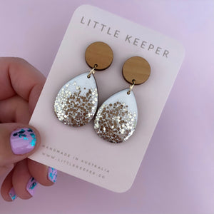 Inked Mid Drop Earrings
