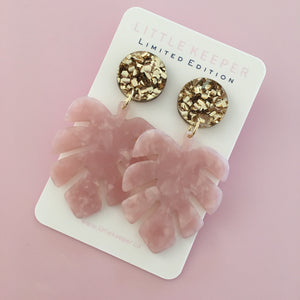 Monstera & Leaf Earrings