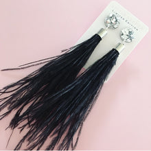Load image into Gallery viewer, Ostrich Feather Earrings
