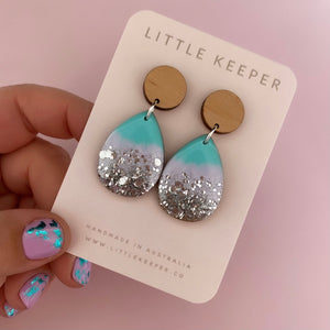 Inked Mid Drop Earrings